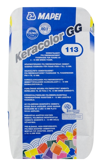 Keracolor GG Hvid 20 kg. Højkvalitets polymermodificeret, cementbaseret fugemasse 